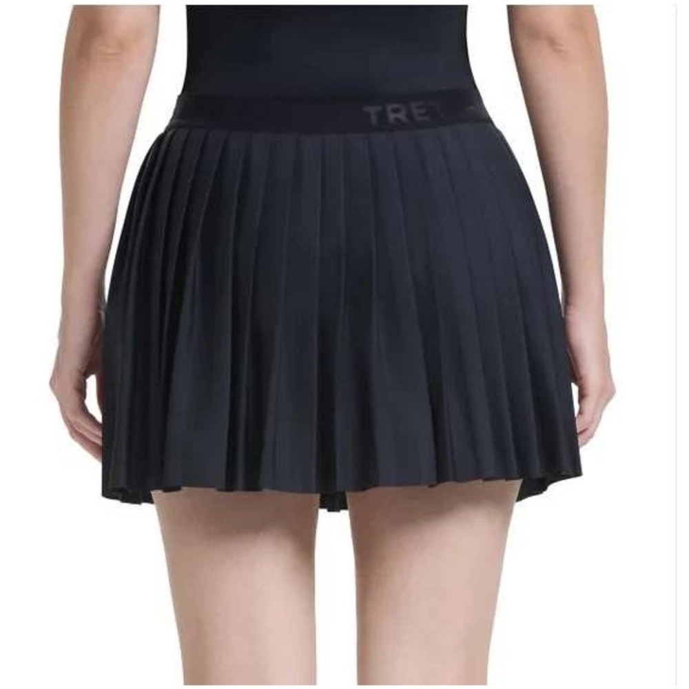 TRETORN Women's Black Pleated athletic skort skirt shorts pockets flow cute xxl
